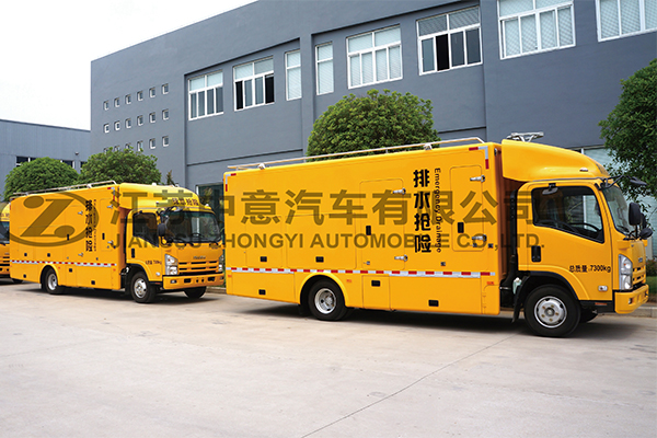 排水車發(fā)車現(xiàn)場(chǎng)